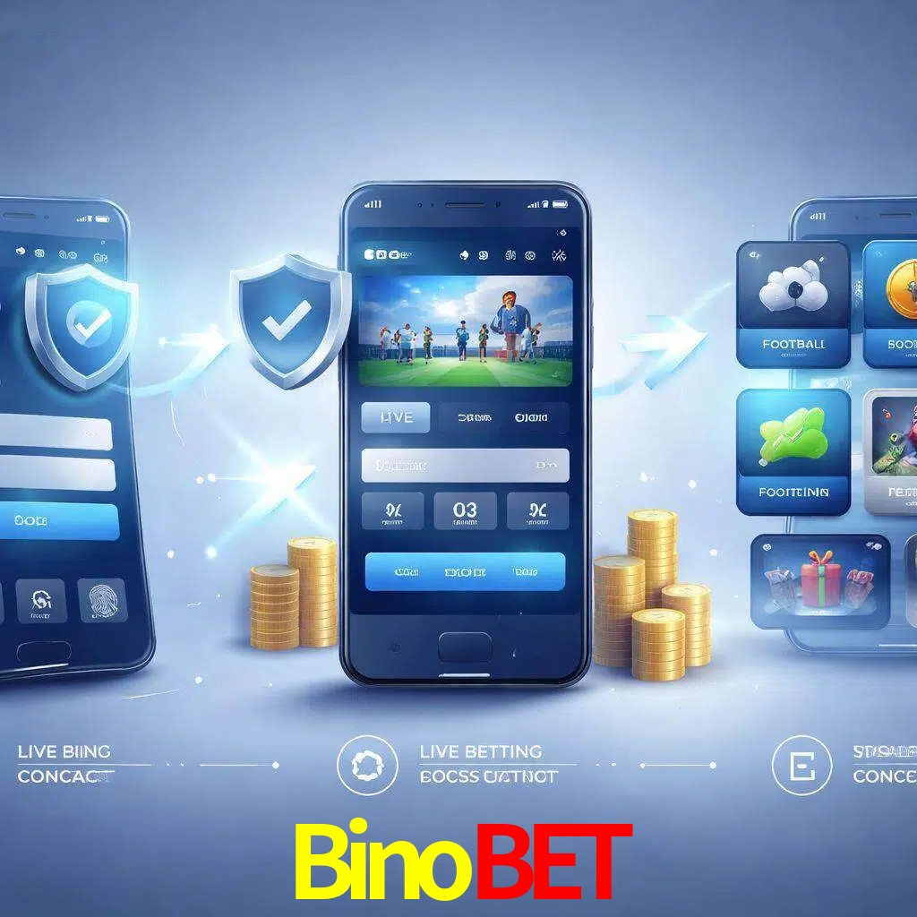 Pasos de acceso a la app Binobet en pantalla de teléfono móvil